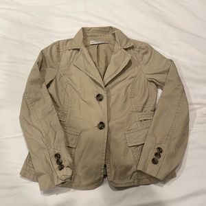 Zara Basic Trendy Trench Button Up Blazer Jacket/Coat